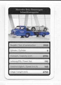 Carte Mercedes Benz - Rennwagen Schnelltrransporter - Picture 1 of 2