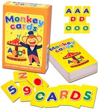 Q HONEY Monkey Flash Cards for Toddlers | Up to 3 Cards with Each Letter, 10 ...