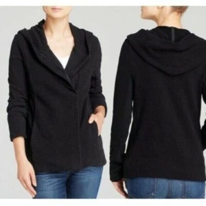 Standard James Perse | Moto Zip Up Hooded Sweater Jacket Black Size S - Bild 1 von 12