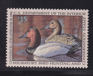 US RW60 $15 Duck Hunting Mint XF OG NH SCV $27.50 - Picture 1 of 2