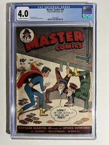 MASTER COMICS #59 FAWCETT PUB EDAD DE ORO 1945 CGC ¡CALIFICADO 4,0! CAPITÁN MARVEL JR - Imagen 1 de 2
