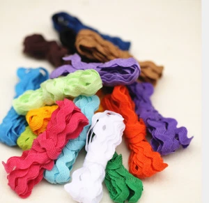 new lot 15Yards Ric Rac Trim Polyester Braid Zig Zag Ribbon Trimming Many colors - Picture 1 of 36