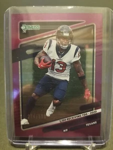 2021 Panini Donruss - Season Stat Line #166 Brandin Cooks /500 Texans - Picture 1 of 2