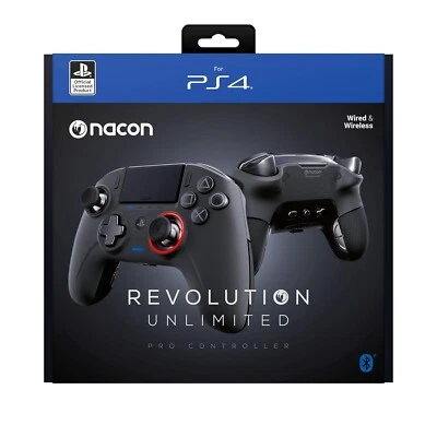 Nacon Revolution Unlimited Pro Controller Wireless/Wired Playstation 4/PC Black - Image 1 of 4