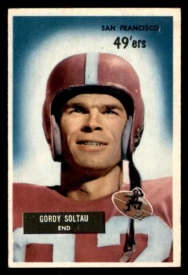 1955 Bowman Football #66 Gordon Soltau VG *f1 - Image 1 of 2