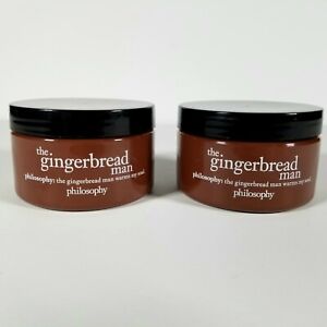 Philosophy The Gingerbread Man Glazed Body Souffle 4oz - Set of 2  - New Sealed