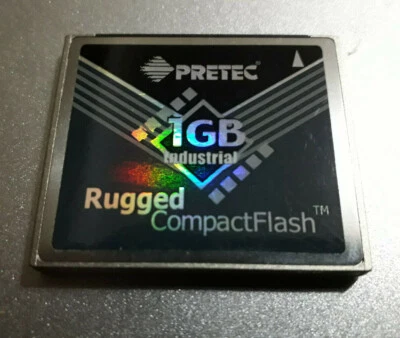 Pretec 1GB cf card compact flash military grade industrial metal Canon Nikon - Image 1 of 2