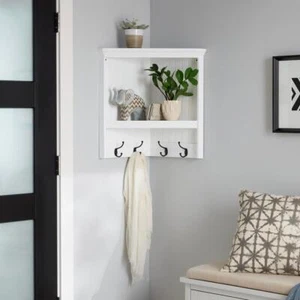 Home Decorators Decorative Shelving 24" x 24" x 13.4" Floating Wall Mount Wood - Picture 1 of 6
