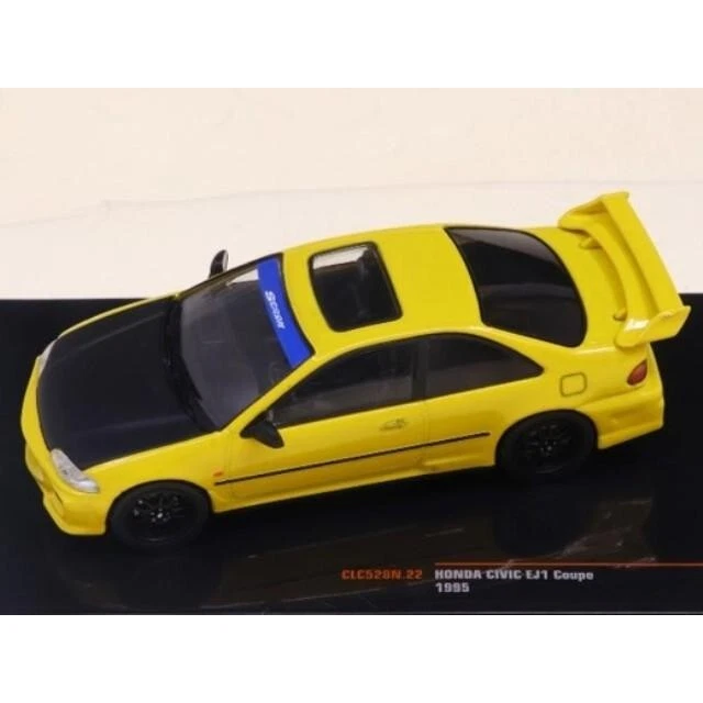 CLC528N ixo 1:43 Honda Civic EJ1 Coupe 1995 Yellow model car - Image 1 of 1