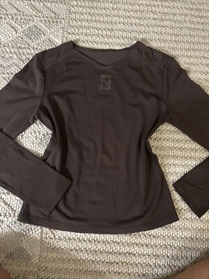 Fendi FF логотип графический длинным рукавом v-образным вырезом длинным рукавом рубашка с длинным рукавом - Изображение 1 из 4