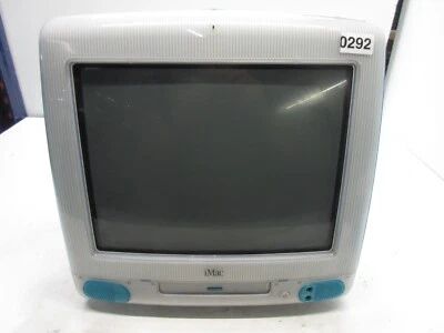 Apple M4984 iMac G3 Blueberry PPC G3 333MHz 32MB Ram 40GB HDD MacOS 9.2.1 - READ - Image 1 of 4