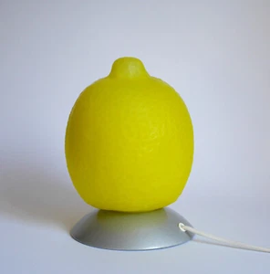 Zitrone Tischlampe IKEA Glas 90er vintage - Picture 1 of 9