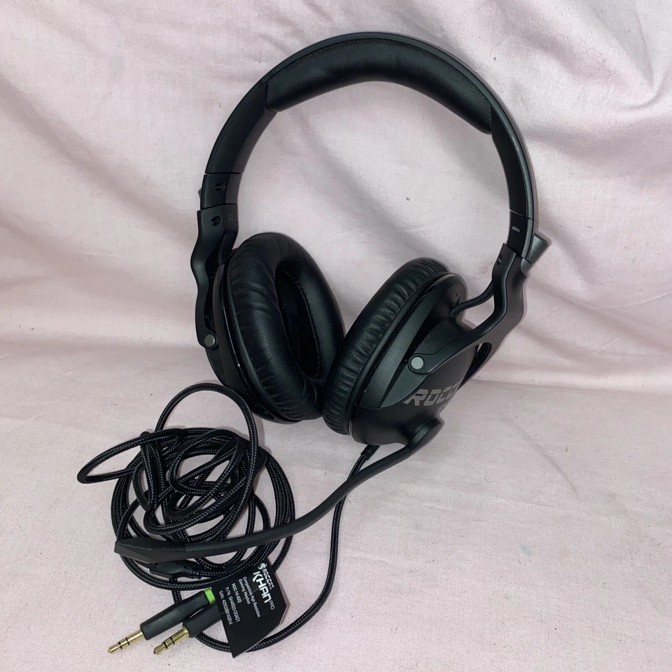 ROCCAT KHAN PRO Black Cross Platform Gaming Headset. ROC-14-622 - Image 1 of 4