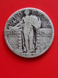 1929 USA Quarter Dollar 900 Silver 