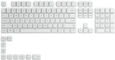 Glorious PC Gaming GPBT 114 Keycaps ANSI US-Layout Arctic White GMMK PRO &2 BNIB - Image 1 of 4
