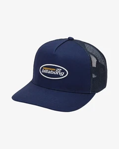 BILLABONG - Mens Bad Dog Trucker Cap - One Size - Deep Blue - Adjustable Hat - Picture 1 of 2