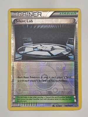 Silent Lab #140 Pokémon Reverse Holo – Primal Clash NM – 2015 Trainer - Image 1 of 2