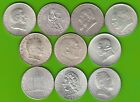 Coin Silver Austria 2 Schilling 1928-1937 Complete Series nswleipzig