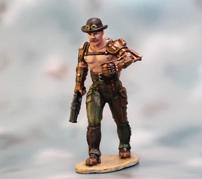 ⭐Estatuilla 3D miniatura coleccionable Steampunk mr.Storm resina. 80mm 1/24 PINTADO⭐ Foto 1 de 4