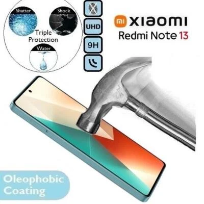 100% Tempered Glass 9H Screen Protector Fits/For Xiaomi Redmi Note 13 (China) - Image 1 of 2