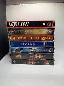 Fantasy Adventure VHS Lot 7 Legend Mummy & Returns Tomb Raider Fire Willow Rings - Picture 1 of 11
