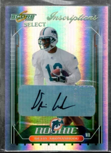 A1977- 2006 Select Inscriptions #333 Devin Aromashodu Auto /250 ( ROOKIE CARD) - Picture 1 of 2