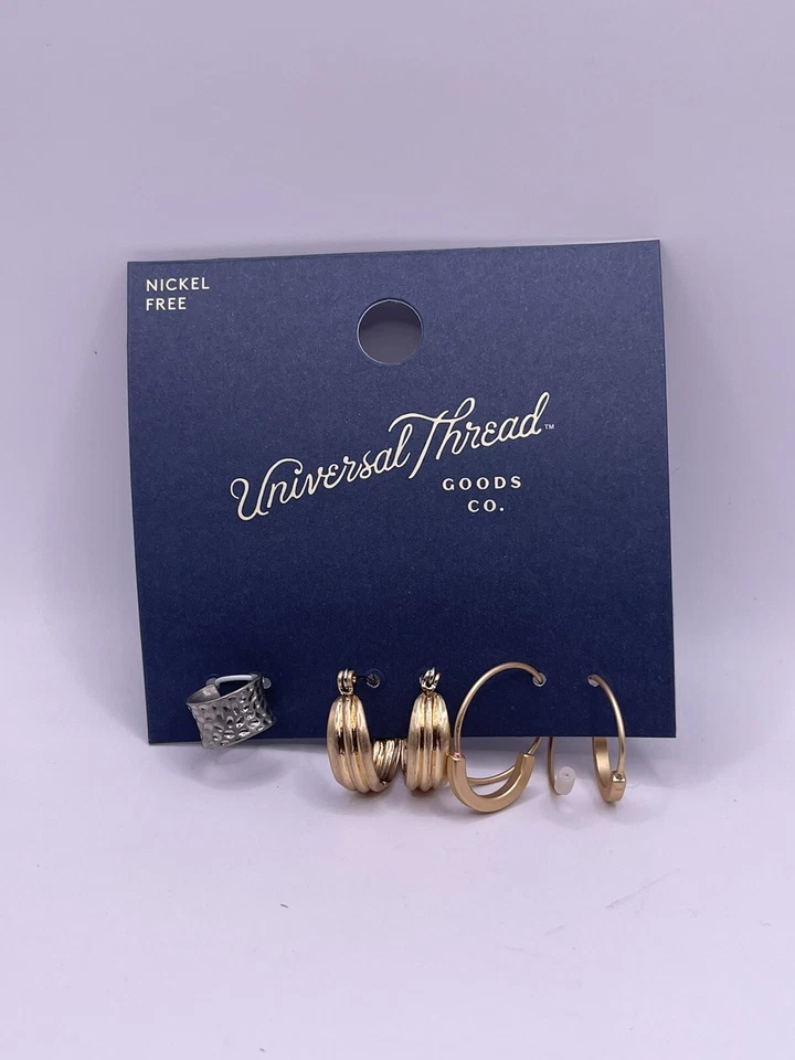Universal Thread Goods Co. Semi Precious Nickel Post Earrings Jewelry 3pair