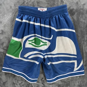 Mitchell & Ness Seattle Seahawks Youth Mesh Shorts Size M 10/12 NFL Football - Picture 1 of 8