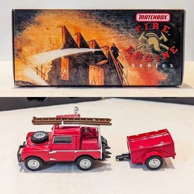 Matchbox Models of Yesteryear Fire Engine Series 1952 Land Rover Auxiliary YFE02 - Image 1 of 4