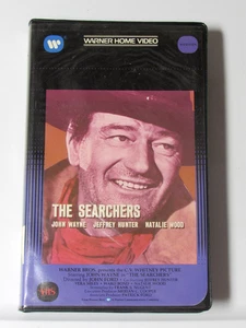 The Searchers - John Wayne (VHS) RARE 1st BIG BOX CLAMSHELL Video Tape + FREE - Picture 1 of 4