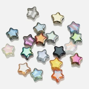 200x Rainbow Glass Beads AB Color Star Loose Beads 8mm Jewelry Making DIY Crafts - Picture 1 of 4