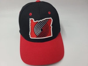 Portland Trail Blazers Zephyr Rip City Collection Snapback Hat Cap NBA Black Red - Picture 1 of 12