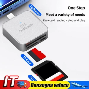 2-in-1 for SD TF Card Reader Data Converter for Type-C Phone (Type-c Silver) - Bild 1 von 10