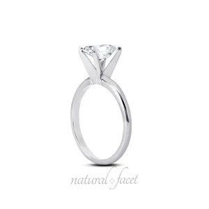 2.44ct E/VS2 Emerald Natural Diamond White Gold Solitaire Engagement Ring - Picture 1 of 3