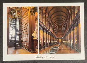 Vintage Postcard - Trinity College - Long Room - Old Library - Dublin - Ireland - Picture 1 of 7