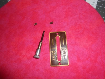 Alavanca reguladora de comprimento de ponto marrom Singer 301 301A e placa de cobertura peças originais - Imagem 1 de 2