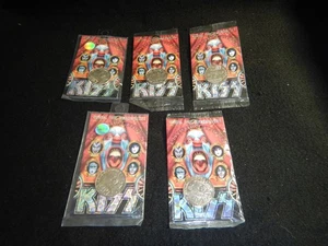Collectible lot 5 Gene Simmons Kiss Psycho Circus tour trading cards coins 1999 - Picture 1 of 13