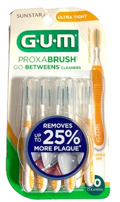 (5) GUM Proxabrush Go-Betweens ultra apertado 10ct - Imagem 1 de 3