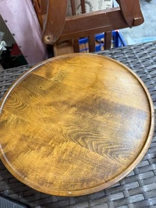 11" Holz Lazy Suzan Vintage - funktioniert super - Bild 1 von 3