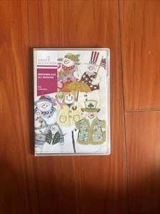 Snowmen for all Seasons Anita Goodesign Embroidery Machine Design CD 74AGHD - Picture 1 of 2
