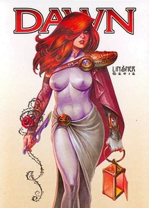 TARJETA PROMOCIONAL DAWN NEW HORIZONS BREYGENT 2013 1 SDCC SAN DIEGO COMIC CON LINSNER MC - Imagen 1 de 1