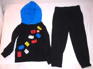 LEGO Boys Pullover Hoodie and Black Pants, 2 Piece Set (Size 4) - Picture 1 of 3