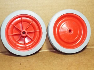 4" Casters Plastic Shopping Laundry Cart Wheels Replacement Set Of 2 Wheels #400 - Picture 1 of 8