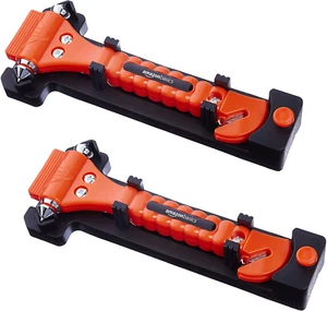 Emergency Seat Belt Cutter and Window Hammer Tool, Car Accessories, 2 Pack, - Picture 1 of 12