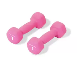 Neoprene Dumbbells Weights Home Gym Fitness Aerobic Exercise Iron Pair 1KG X 2 - Picture 1 of 1
