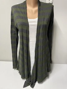 Market & Spruce Stitch Fix grün grau gestreifte Strickjacke Medium Damen - Bild 1 von 9