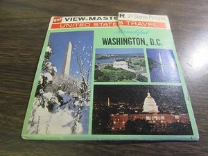 BEAUTIFUL WASHINGTON D.C - UNITED STATES TRAVEL - VIEW MASTER SET A-800 - 1962 - Picture 1 of 3