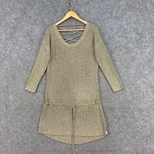 New One Teaspoon Womens Dress Size XS Extra Small Knit Long Sleeve Gold 16901 - Picture 1 of 12