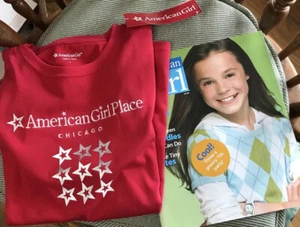 "American Girl" Red Top Size L 14/16 Young Girl’s Chicago-NWT-Vintage Magazine - Picture 1 of 7