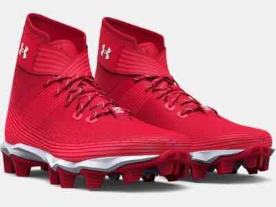 Under Armour Boys' UA Highlight Franchise Jr. Football Cleat 3023724 RED New - Image 1 of 4